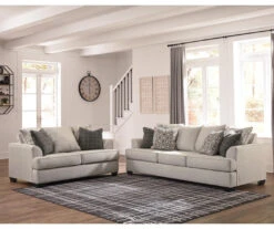 Velletri Pewter Loveseat -Optimal furniture sale 810594666 810594667 1