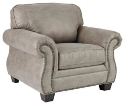 Olsberg Steel Faux Suede Armchair -Optimal furniture sale 810594671 1 1