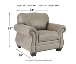 Olsberg Steel Faux Suede Armchair -Optimal furniture sale 810594671 3 1