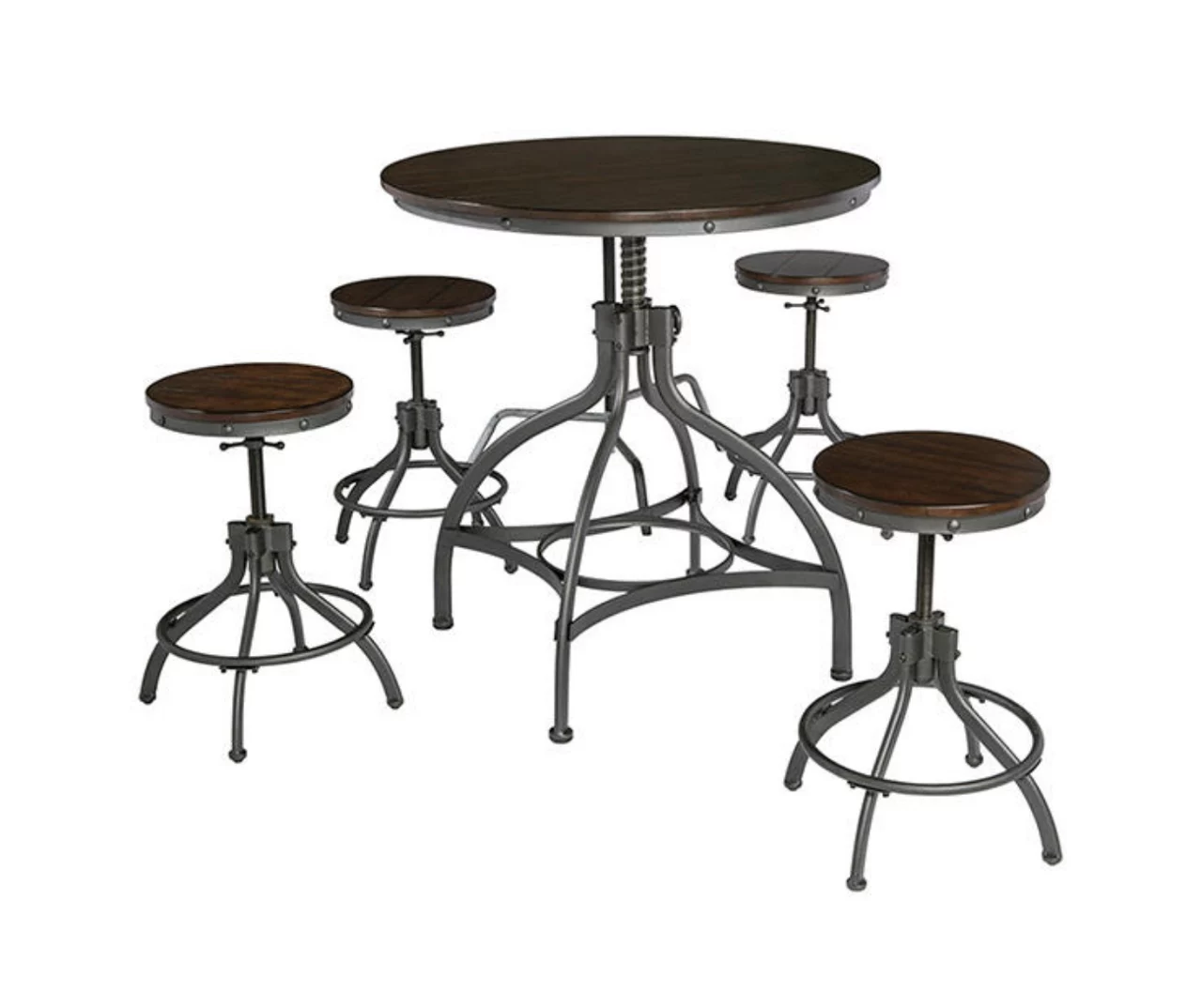 Odium 5-Oiece Counter-Height Dining Set 4 Odium 5-Oiece Counter-Height Dining Set - Image 2