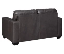 Morelos Gray Leather Loveseat -Optimal furniture sale 810610794 A0 2