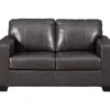 Morelos Gray Leather Loveseat -Optimal furniture sale 810610794 A0 3