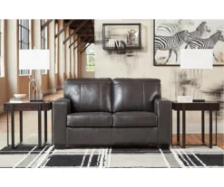 Morelos Gray Leather Loveseat -Optimal furniture sale 810610794 A0 5
