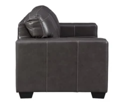 Morelos Gray Leather Loveseat -Optimal furniture sale 810610794 A0 6