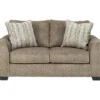 Olin Chocolate Brown Loveseat