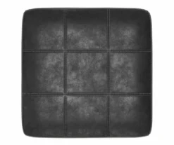 Bilgray Black Faux Leather Oversize Accent Ottoman -Optimal furniture sale 810612225 3