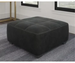 Bilgray Black Faux Leather Oversize Accent Ottoman -Optimal furniture sale 810612225 4