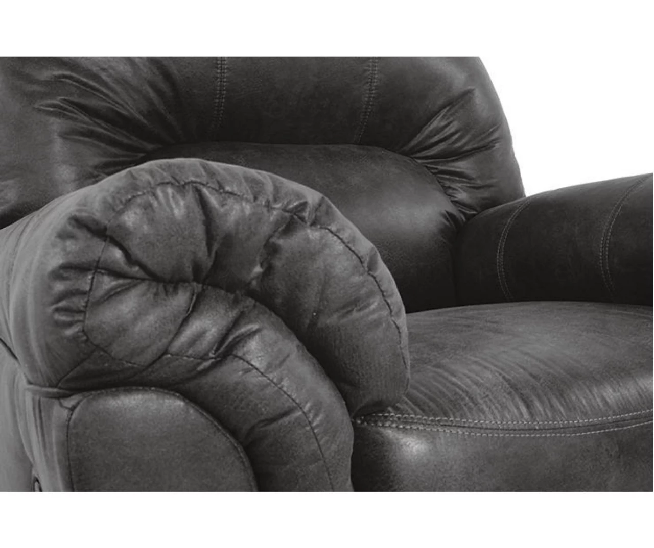 Bladen Slate Faux Leather Rocker Recliner 5 Bladen Slate Faux Leather Rocker Recliner - Image 3