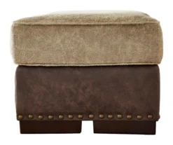 Alesbury Brown Faux Leather Ottoman 9 Alesbury Brown Faux Leather Ottoman -Optimal furniture sale 810612254 3