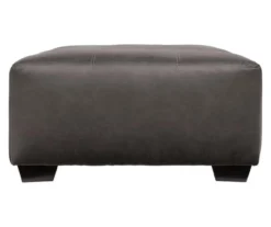 Aberton Gray Faux Leather Oversize Accent Ottoman 10 Aberton Gray Faux Leather Oversize Accent Ottoman -Optimal furniture sale 810612302 3