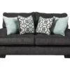 Charenton Charcoal Loveseat -Optimal furniture sale 810612316 1