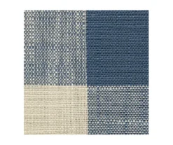 Meggett Blue & Beige Plaid Oversize Accent Ottoman -Optimal furniture sale 810612370 2