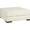 Zada White Oversize Accent Ottoman -Optimal furniture sale 810612391 1