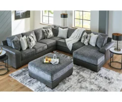 Larkstone Charcoal Oversize Accent Ottoman -Optimal furniture sale 810612394 4