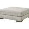 Regent Park Gray Oversize Accent Ottoman -Optimal furniture sale 810612461 1