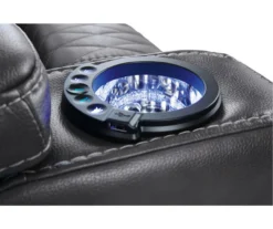 Composer Black Faux Leather Power Recliner 16 Composer Black Faux Leather Power Recliner -Optimal furniture sale 810612554 3