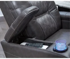 Composer Black Faux Leather Power Recliner 17 Composer Black Faux Leather Power Recliner -Optimal furniture sale 810612554 4