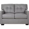Battstone Graphite Faux Leather Loveseat -Optimal furniture sale 810613203 A0 1