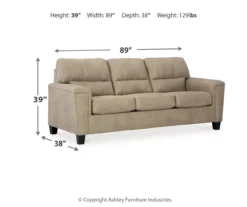 Tishen Pebble Sand Faux Leather Sofa -Optimal furniture sale 810669841 A0 3