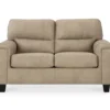 Tishen Pebble Sand Faux Leather Loveseat 2 Tishen Pebble Sand Faux Leather Loveseat -Optimal furniture sale 810669862 A0