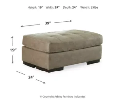 Signature Design By Ashley Maderla Faux Leather Ottoman -Optimal furniture sale 810697972 A8 1